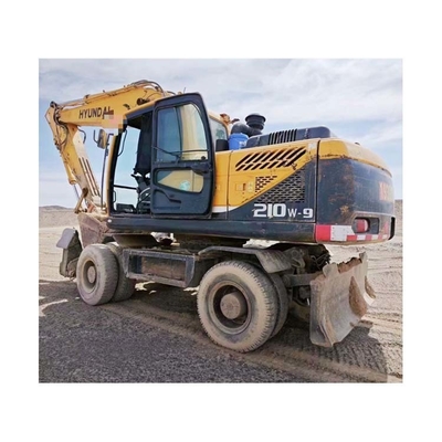 Buy 124KW Used Hyundai 210W-9 Wheel Excavator Good Condition 1.05m3 Bucket online manufacture
