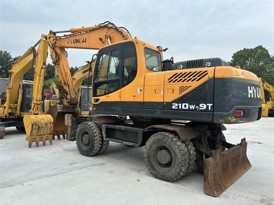 Buy Korea original used Hyundai 210W-9T wheel excavator 22 ton for sale online manufacture