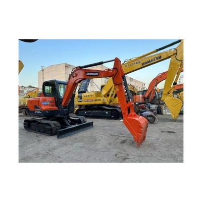 Buy Used Doosan Mini Excavator with Dozer Blade DX60 DX75 DX80 DX55 0.21m3 Bucket Capacity online manufacture