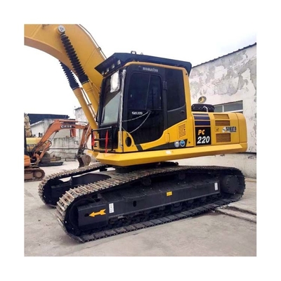 Купить 22 тонны Использованный экскаватор Komatsu PC220 в Японии Оригинальный гидравлический насос и клапан включены Производство в сети