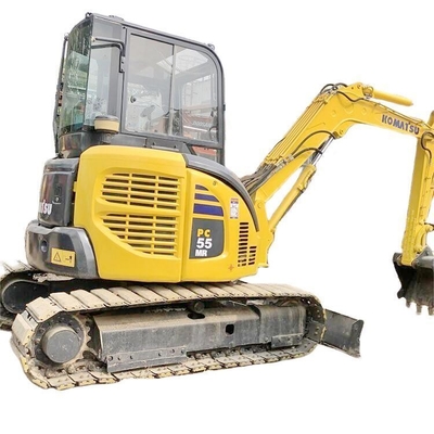Original Japan Komatsu Used 55MR Small Excavator PC55MR-2 Compact Mini Excavator