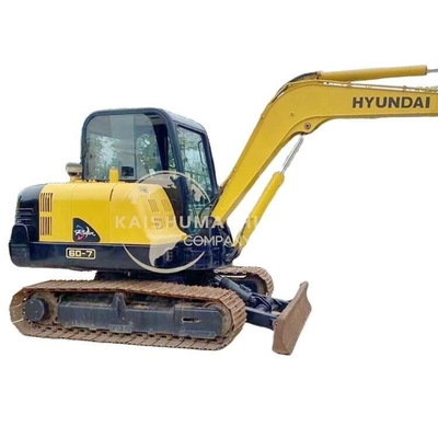 Mini Hyundai 60-7 Excavator 6 Ton Health Condition with Original Design and in Korea