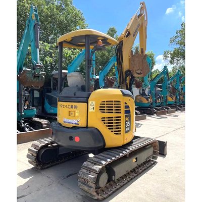 Original Japan Health Condition 3.5 Ton Mini Used Crawler Excavator PC35MR-2 Digger
