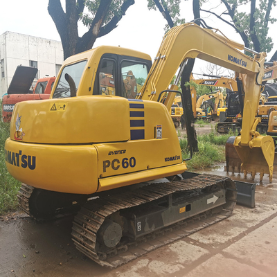 Japan Manufactured 6 Ton Used Komatsu PC60 Excavator with Original Hydraulic Cylinder