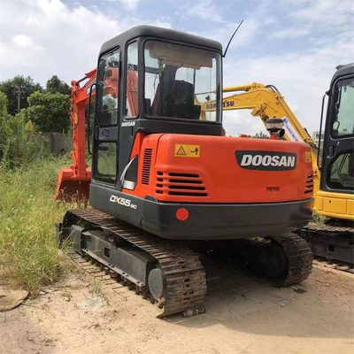 Made in Korea mini used doosan dx55 excavator 5 ton for sale
