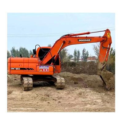 Doosan Engine 12 Ton Used DX120 Digger Korea Original Crawler Mini Digger Excavator