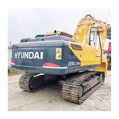 Good Condition 22 Ton Used Hyundai Excavator 220LC-9S in Korea Original Cummins Engine