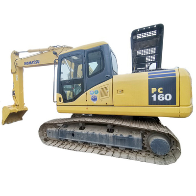 Japan Original Color 16 Ton Komatsu PC160-7 Used Excavator with 16500 KG Operating Weight