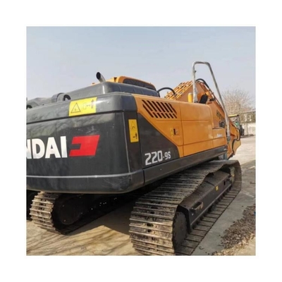 22000 KG Cummins Engine Used Hyundai R220 R220-9S Excavator in Shanghai Made in Korea