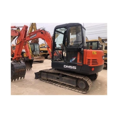 DOOSAN DH55-7 Small Used 5 Ton Crawler Excavator in with Original Hydraulic Cylinder