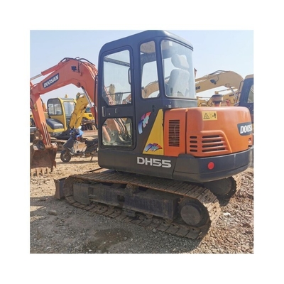 Low Hour Used Doosan DH55 Crawler Excavator with Original Hydraulic Pump in Korea