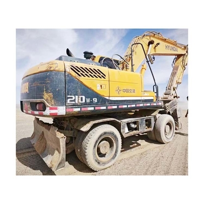 Good Condition 20 Ton Used Hyundai 210 Wheel Excavator in Korea 1.05m3 Bucket Capacity