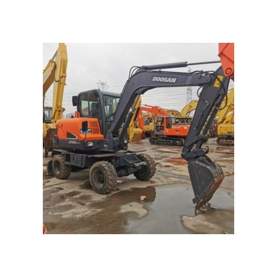 Использованный экскаватор Doosan DX60WN вместимостью 0,2 ведра в хорошем состоянии