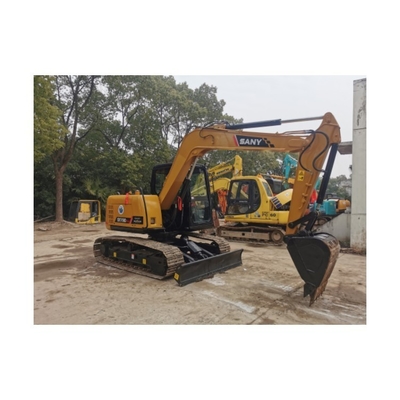 Small Used Trinity SY75C SY75-8 Excavator with Dozer Original Hydraulic Cylinder 7 Ton