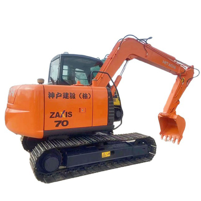 7 Ton Used Hitachi ZX70 Excavator with Original Hydraulic Valve in Good Condition
