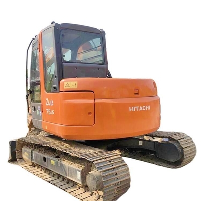 Used Hitachi ZX75 Excavator with 0.33 m3 Bucket Capacity in Good Condition from Japan
