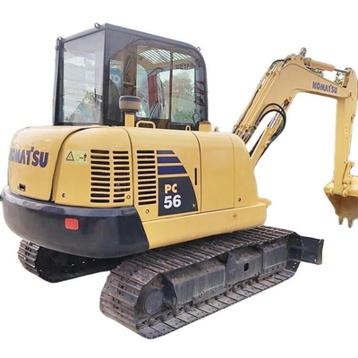 Pc56 5Ton Second Hand Crawler Digger Used Koma-tsu PC56 Mini Excavator and Affordable
