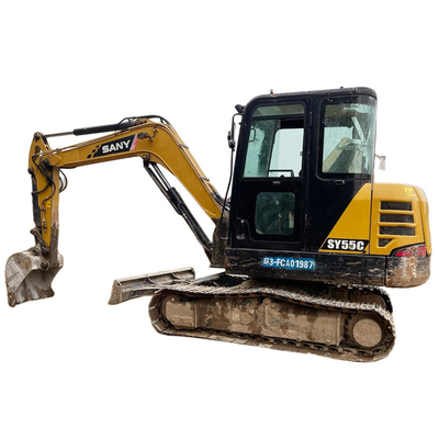 2020 Sany SY55 Excavator Used Mini Excavator for Pipeline Construction in Shanghai