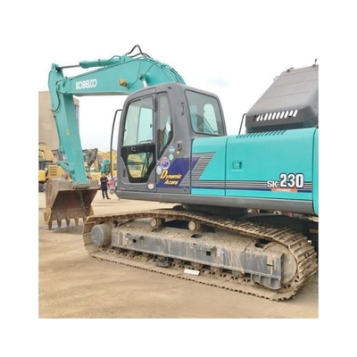 Used Kobelco Sk230-6E Excavator with Original Hydraulic Pump 23000 KG Machine Weight