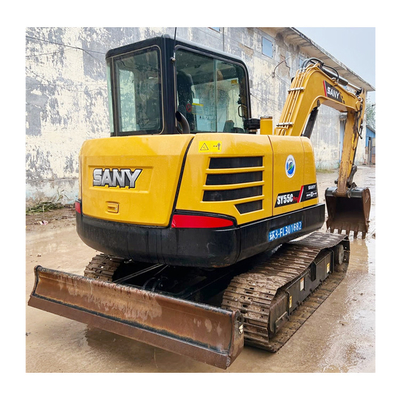 SANY SY55C 5 ton Mini Excavator Used in Shanghai with ISUZU Engine and Good Condition