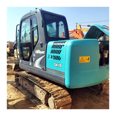 Japan Original 7 Ton Mini Used Kobelco SK75 Excavator with ISUZU Engine in Shanghai