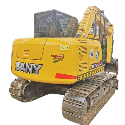 Earth-moving Machinery Rubber Track Sany 75 Mini Excavator Machine with Blade Used