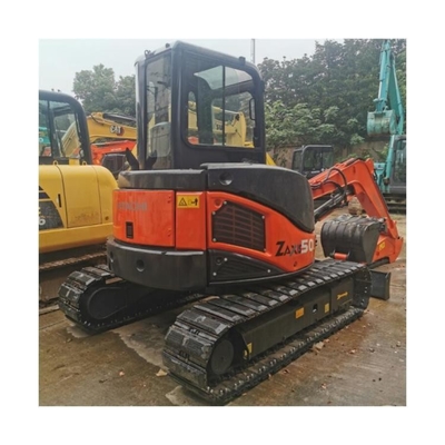 Активный 5 тонн использованный мини экскаватор Hitachi ZX50 с оригинальным гидравлическим насосом