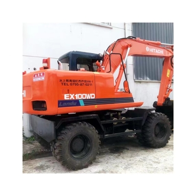 Original Hitachi EX100 EX100WD Excavator with 56.7KW and Original Hydraulic Cylinder
