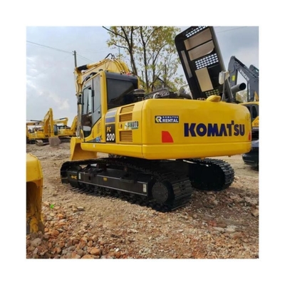 Used Komatsu PC200-7 Crawler Excavator 0.8m3 Bucket Capacity 20000 KG Machine Weight