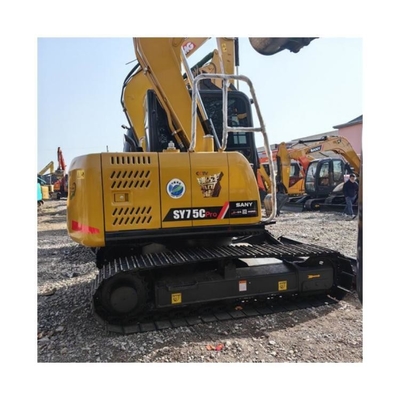 Less Hour Used Sany SY75 Excavator with Original Hydraulic Pump and 274 Working Hours
