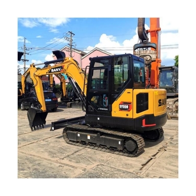 ISUZU Engine Sany SY55 Excavator in Shanghai 0.23m3 Bucket Capacity Best Guaranteed