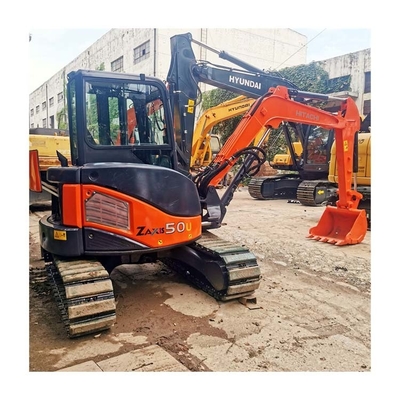 Good Condition Japan Original 5 Ton Mini Used Hitachi ZX50U Excavator with Rubber Pad