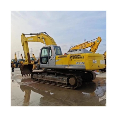34700KG Operating Weight Kobelco 350 Large Backhoe Excavator for Earthmoving Work