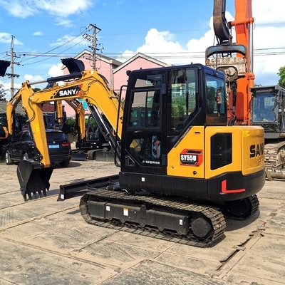 Made in China scond hand Sany SY55U excavator 5 ton with original parts