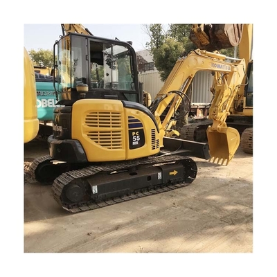 28.5 KW 5 Ton Mini Used Komatsu PC55 Excavator with Thumb from Japan in Good Condition