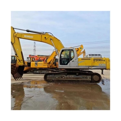 Used Kobelco 350 Excavator with 1.6m3 Bucket Capacity and HINO Engine in Shanghai Yard