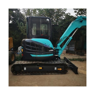 SK55SR Crawler Excavator Kobelco 5ton Mini Digger with Rubber Track Shoes in Shanghai