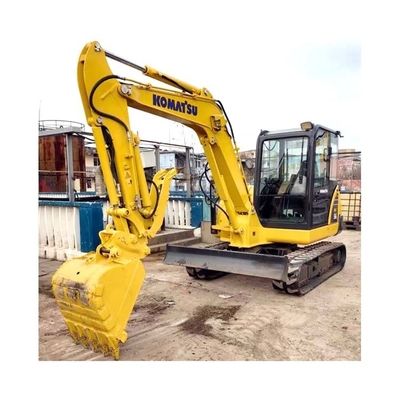 Used 5 Ton Mini Excavator Komatsu PC56-7 with Cummins Engine and 0.2m3 Bucket Capacity