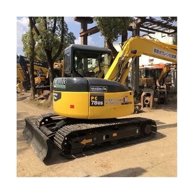 Good Health Made in Japan 8 Ton Komatsu PC78 Mini Excavator with 0.35 m3 Bucket Capacity
