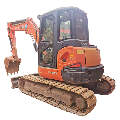 Rubber Track 5 Ton Used Kubota Excavator KX163-5 with Original Paint in Good Condition