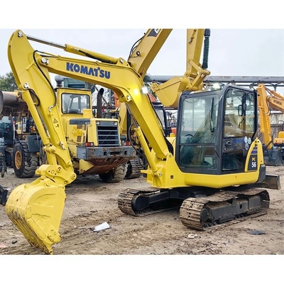 Affordable KOMATSU PC56 Excavator with Low Working Hours and Crawler Chain Movement