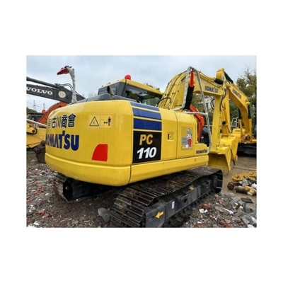 11000 KG Moving Type Crawler Chain Komatsu- Pc 110-7 Used Excavator In Good Condition
