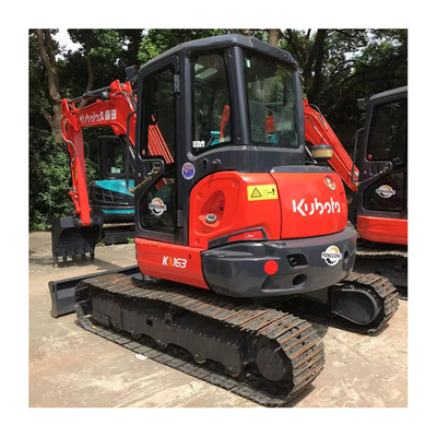 Japan Made Original Mini Kubota KX163 Crawler Chain Excavator 5 Ton in Good Condition