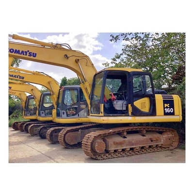 Komatsu PC160-7 Mini Excavator 6 Ton with Original Hydraulic Valve and from Japan