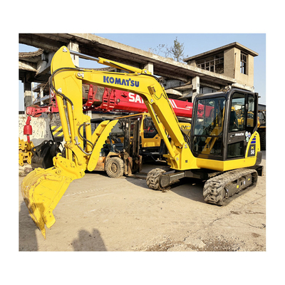 Working Condition 5 Ton Mini Digger Komatsu PC56 Used Excavator With Good Performance